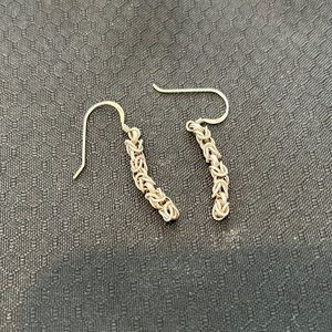 Vintage silver earrings from the 1980s